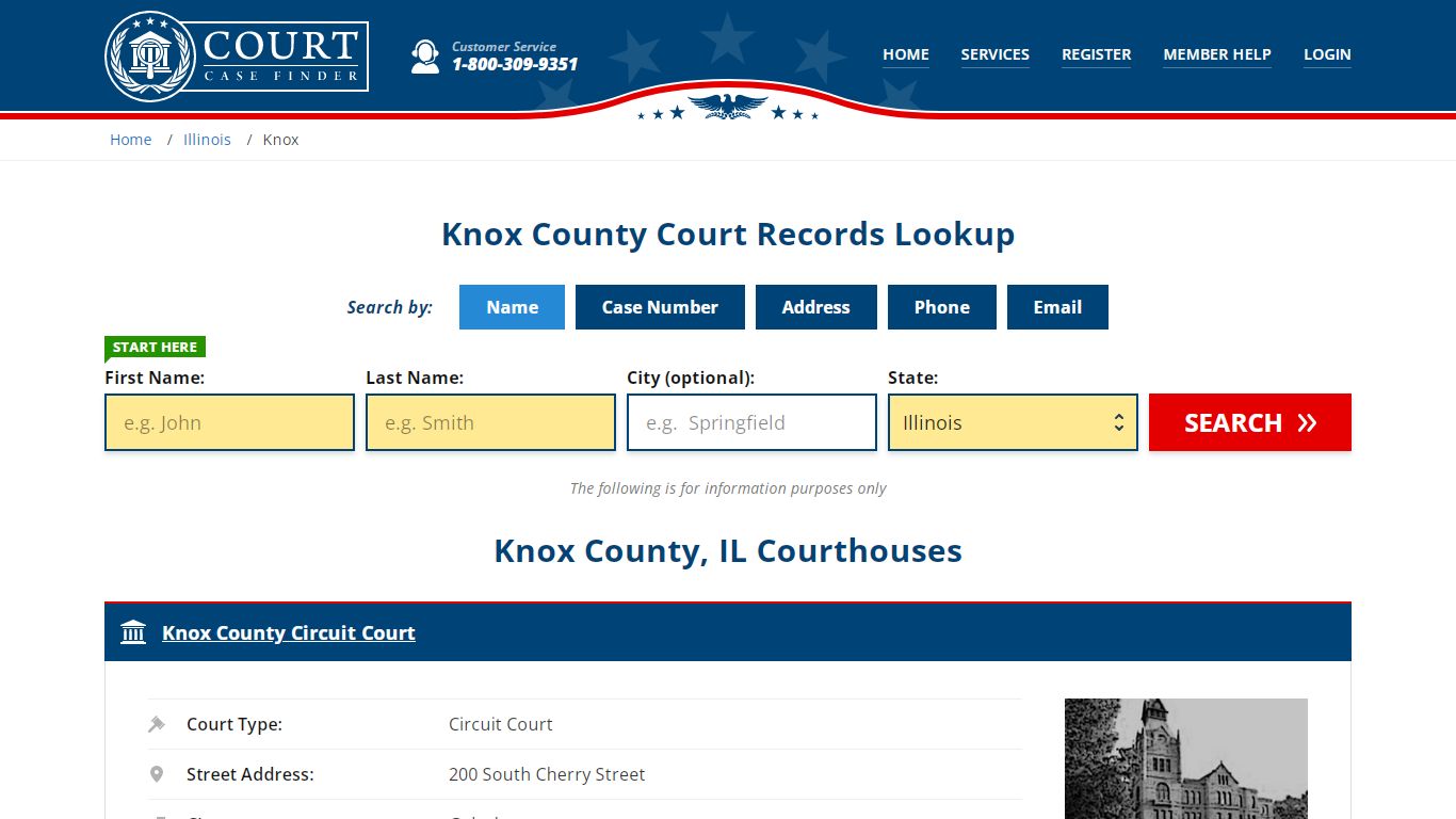 Knox County Court Records | IL Case Lookup - CourtCaseFinder.com